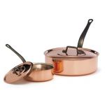 Copper Saute pan with lid