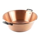 Copper jam pot - jam bassin Ø 38 cm - 9 Liter - Smooth -...