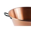 Copper jam pot - jam bassin Ø 38 cm - 9 Liter - Smooth - Thick walled