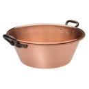 Copper jam pot - jam bassin Ø 40 cm - 12 Liter - Smooth -...