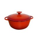 Cast iron stock pot - Dutch oven - Red