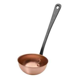 Copper ladle with Cast iron handle