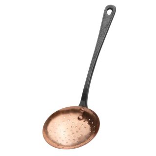 Copper skimmer with Cast iron handle