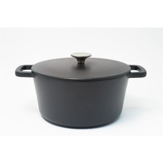 Cast iron stock pot - Dutch oven - Black