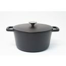 Cast iron stock pot - Dutch oven - Black Ø 20 cm - Round...