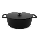 Cast iron stock pot - Dutch oven - Black Ø 29 cm - Oval -...