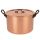 Tinned copper soup pot with lid Ø 24 cm 6 liters