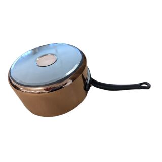 Tinned copper sauté pan with lid – Cuisine Romefort Tinned copper sauté pan with lid – Cuisine Romefort