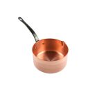 Copper saucepan for making caramel 16cm thick-walled - smooth