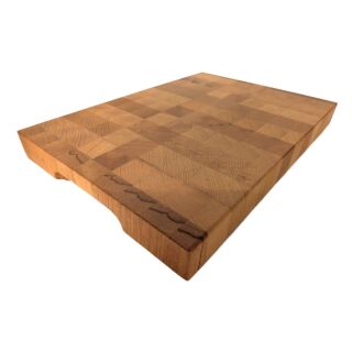 Cross-cut Thermo beechwood chopping block, oiled 50 x 35 x 5 cm H