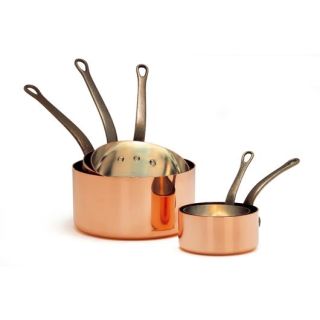 Tinned copper sauce pan Ø 14 cm Thick walled - Smooth