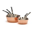 Tapered conical copper saucepan - Thick walled