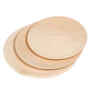 Wooden plate 26 cm