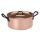 Tinned copper stock pot with lid Ø 20 cm thick walled