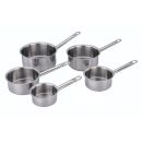 Professional stainless steel casserole Ø 12 cm H 6,5 cm 0,8 Liter