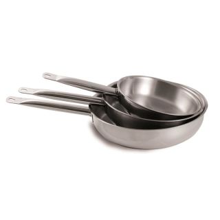 Professional stainless steel frying pan Ø 24 cm H 6,5 cm