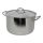 Professional stainless steel stock pot with lid Ø 24 cm H 15 cm 6 Liter