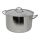 Professional stainless steel stock pot with lid Ø 28 cm H 17 cm 10 Liter