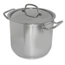 Professional stainless steel soup pot with lid Ø...