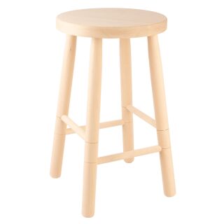 Stool made of beech wood (round, 50cm high) Cuisine Romefort