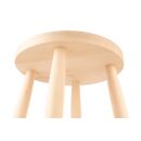 Stool made of beech wood (round, 50cm high) Cuisine Romefort