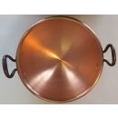 Copper Beating Bowl with cast iron handles Ø 26 cm 3 Liter