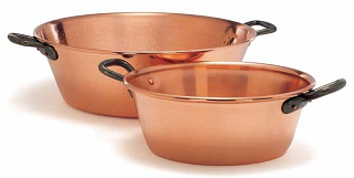 copper jam pots