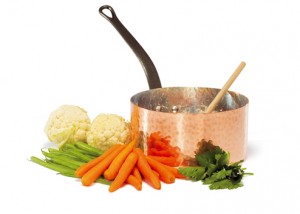 BAUMALU copper sauce pan with vegetable