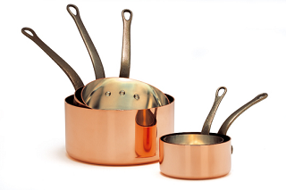 Copper sauce pans