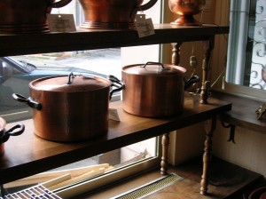 tinned copper pots and pans