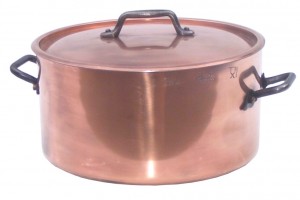 Copper stock pot