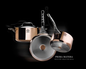 Prima Matera. Batterie de cuisine, 4 pièces Inocuivre Induction